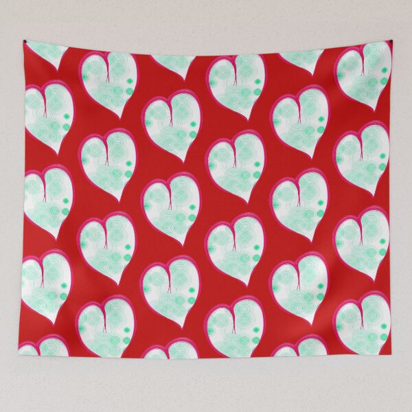 Item preview,  red heart circle red background designed and sold by miaterinka.