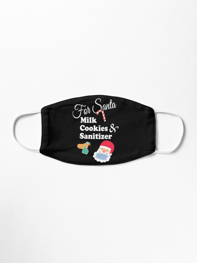 Alternate view of Put Out For Santa Milk Cookies and Sanitizer Mask