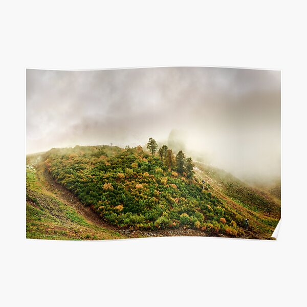 Autumn valley in the cloud Poster