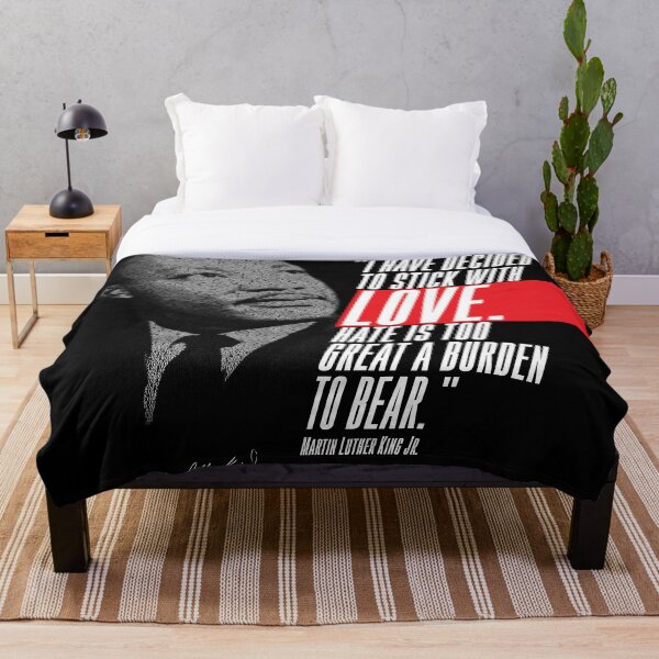 Artikelvorschau, Martin Luther King, MLK Jr. Zitate, Schwarze Geschichte - Empowerment - Black Lives Matter '... Bleib bei der Liebe ...' entworfen und verkauft von graphicjunction.