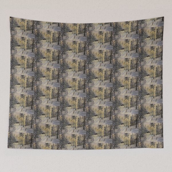 Item preview, Peaceful Winter Cabin designed and sold by Holly Koenig.