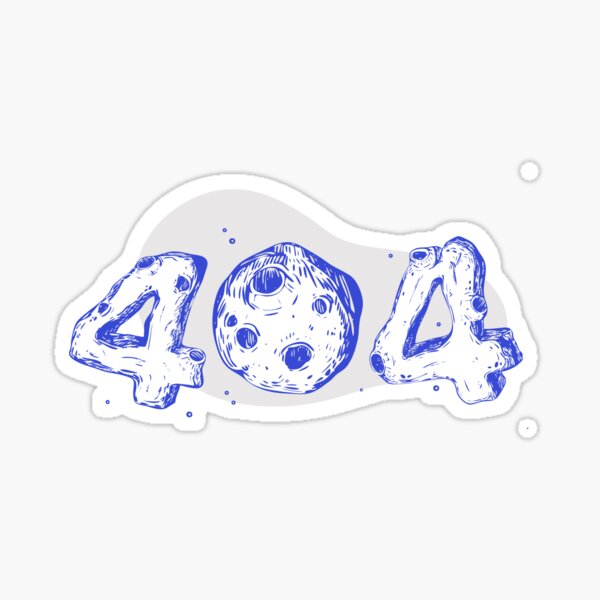 Item preview, funny 404 error meteor not found in space designed and sold by TheContactor.