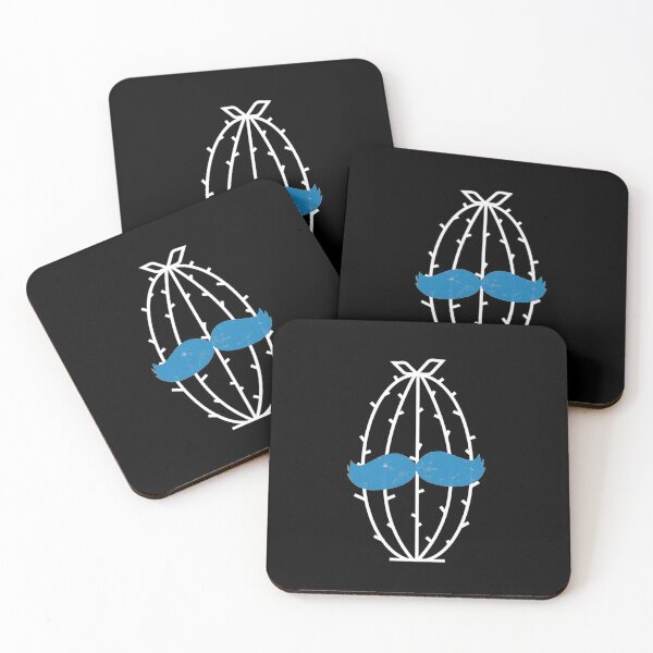 Item preview, cactus con bigote azul designed and sold by abi bryan design.