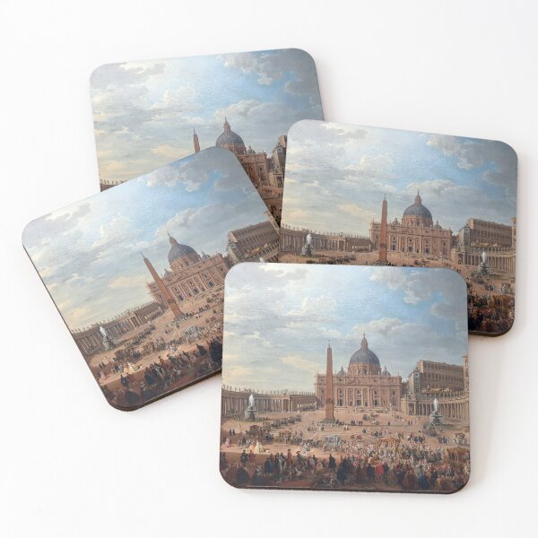 Item preview, Ride of Duc de Choiseul on Saint Peter's Square in Rome (1754) - Giovanni Paolo Panini designed and sold by SALON DES ARTS.