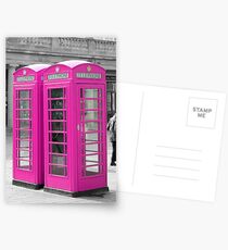 Pink Telephone Box Postcards