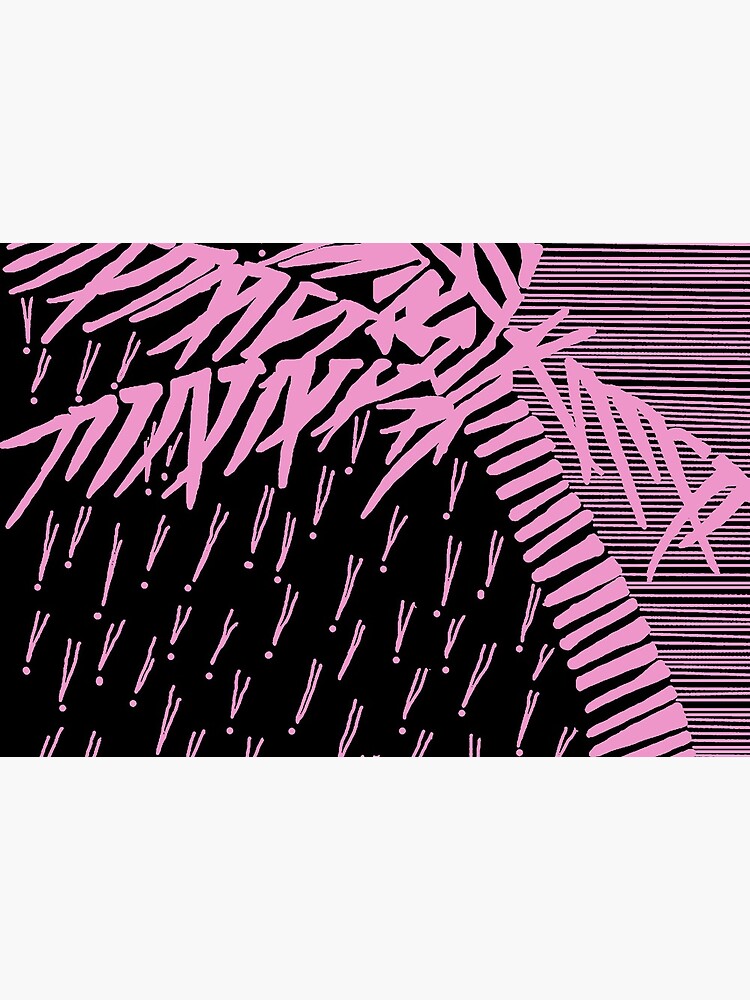 Tropical Rain Cuba Pink on Black by hoxtonboy