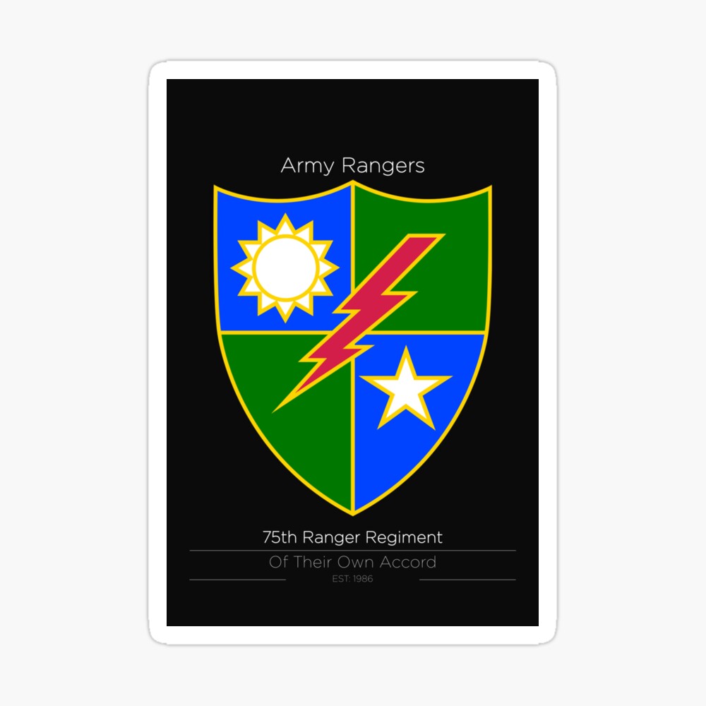 75th Ranger Regiment Poster By Veteranalpha Redbubble