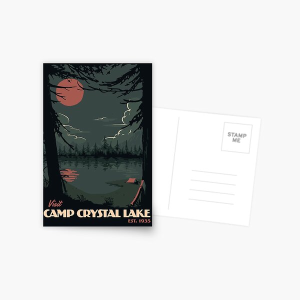 Visit Camp Crystal Lake travel poster Postcard