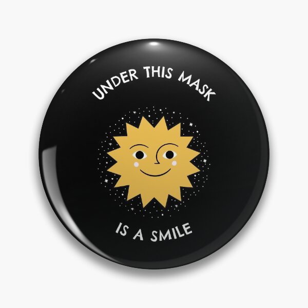 Item preview, Smiling Sun: Under This Mask is a Smile: Be Happy Through the Pandemic designed and sold by friendlyspoon.
