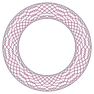 Artwork thumbnail, London Surprise Major Method Wreath — Clock (Red) by RingingRoom