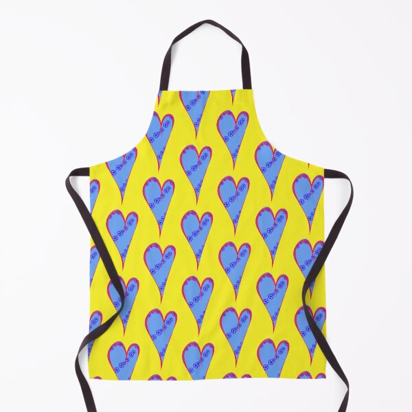 Aperçu de l'œuvre coeur rouge étoile bleue fond jaune créée et vendue par miaterinka.