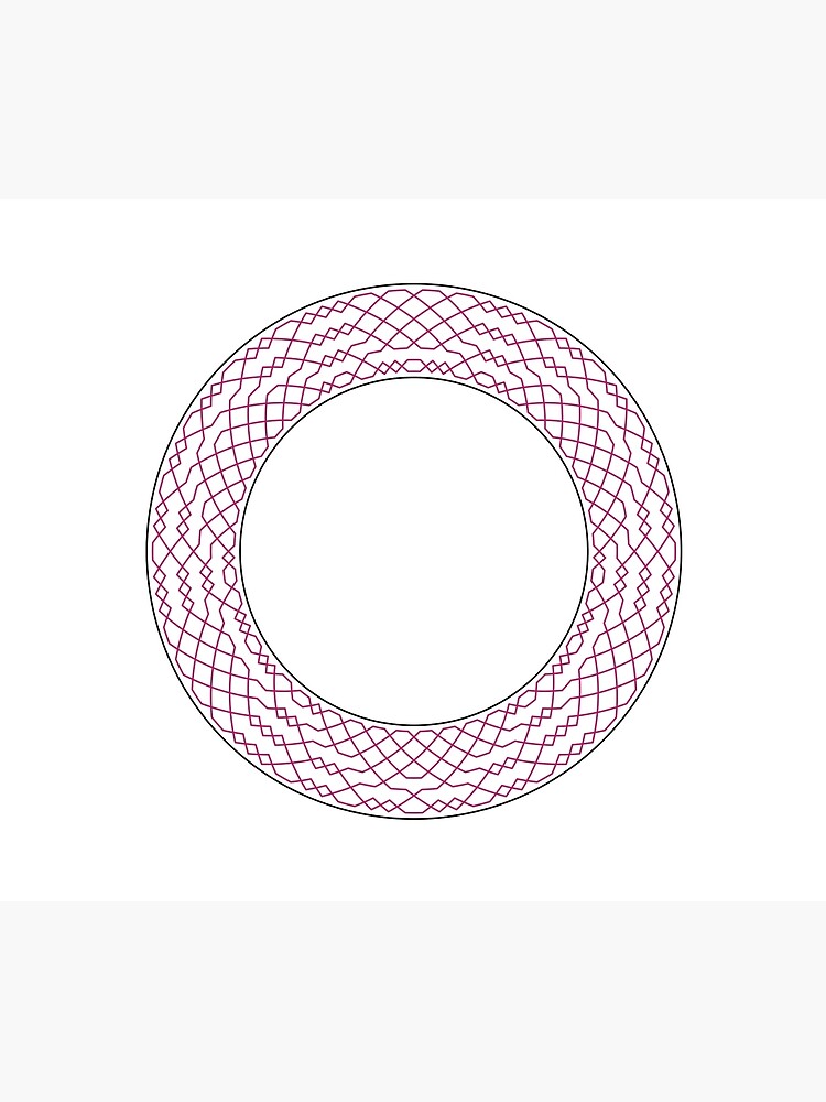 Thumbnail 6 of 6, Throw Blanket, London Surprise Major Method Wreath — Blanket (Red) designed and sold by RingingRoom.