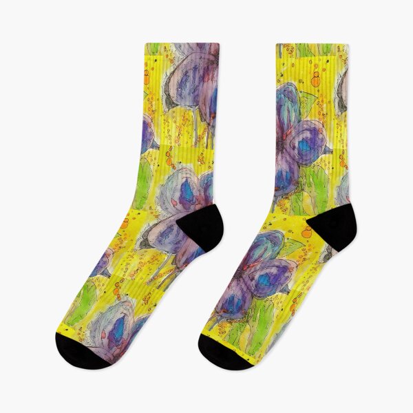 Item preview, Inky Flower 3 Yellow and Purple designed and sold by Kyleacharisse.