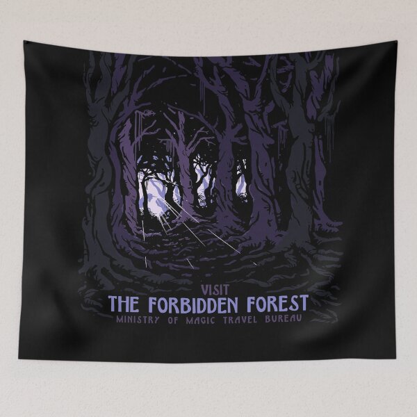 Item preview, Visit The Forbidden Forest travel poster designed and sold by mathiole.