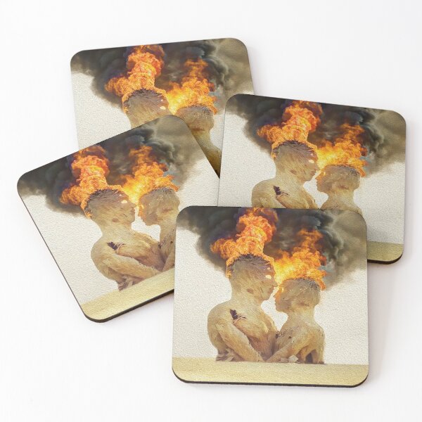 Item preview, Burning Man on fire digital oil painting designed and sold by paulo silveira.