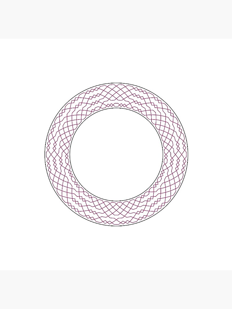 London Surprise Major Method Wreath — Pin (Red) by RingingRoom