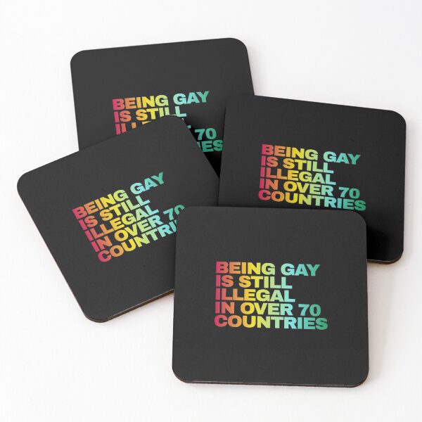 Item preview, BEING GAY IS STILL ILLEGAL IN OVER 70 COUNTRIES designed and sold by FutureEra.