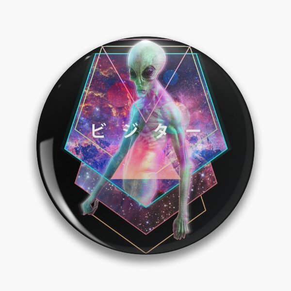 Item preview, Vaporwave Aesthetic Alien Visitor designed and sold by Jay Bayne.