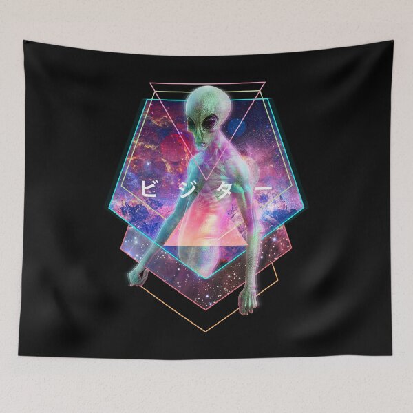 Item preview, Vaporwave Aesthetic Alien Visitor designed and sold by Jay Bayne.
