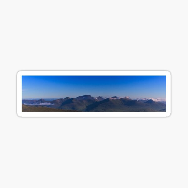 Panorama Ben Nevis Mamores Scotland Sticker