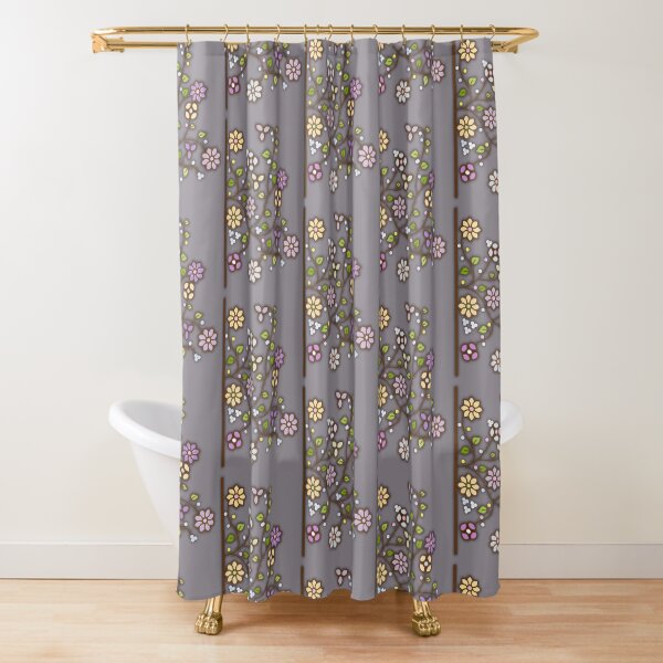 Item preview, Flowers Glow Up -  Grey designed and sold by BumbleChynxBee.