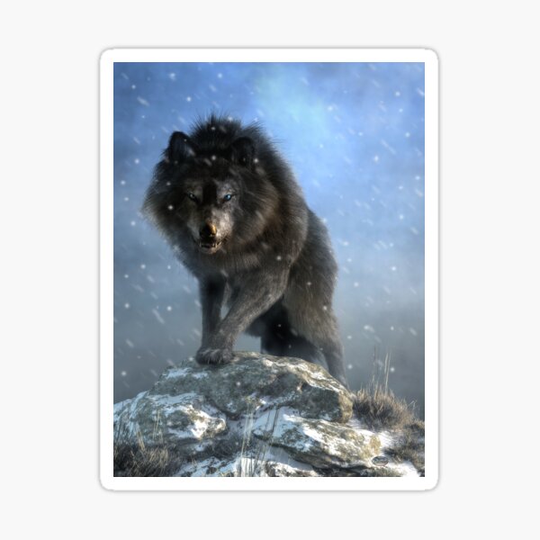 "Dire Wolf" Sticker for Sale by Daniel Eskridge Redbubble