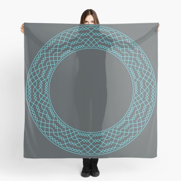 Double Norwich Court Bob Major Method Wreath — Scarf (Blue) Scarf