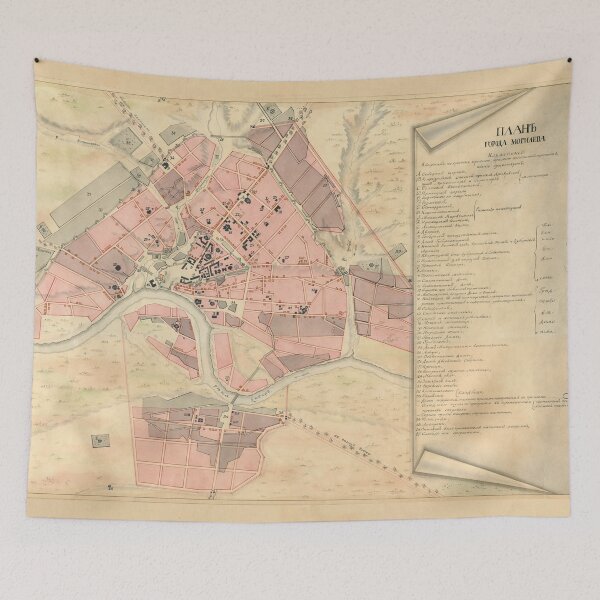 Item preview, Vintage Map of Mogilev Belarus (1835) designed and sold by BravuraMedia.