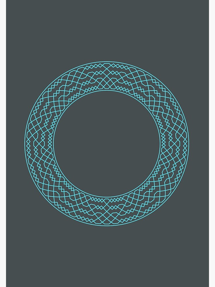 Thumbnail 3 of 3, Journal, Double Norwich Court Bob Major Method Wreath — Notebook (Blue) designed and sold by RingingRoom.