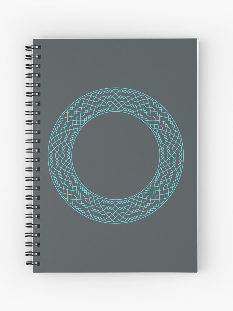 Thumbnail 1 of 3, Journal, Double Norwich Court Bob Major Method Wreath — Notebook (Blue) designed and sold by RingingRoom.