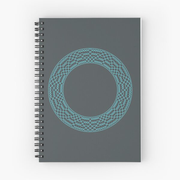 Item preview, Double Norwich Court Bob Major Method Wreath — Notebook (Blue) designed and sold by RingingRoom.