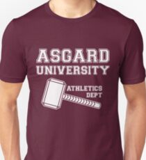 Asgard University - Athletics Department (Dark Shirt) Unisex T-Shirt