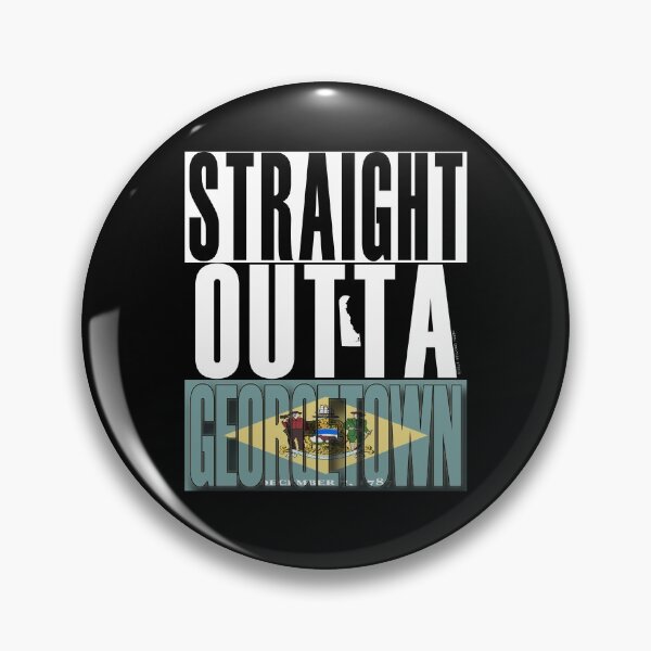 Artikelvorschau, Gerade Outta Georgetown Delaware Flagge von Merch Creation Studio entworfen und verkauft von MerchCStudio.