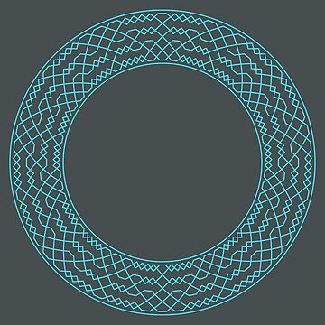 Artwork thumbnail, Double Norwich Court Bob Major Method Wreath — Blanket (Blue) by RingingRoom