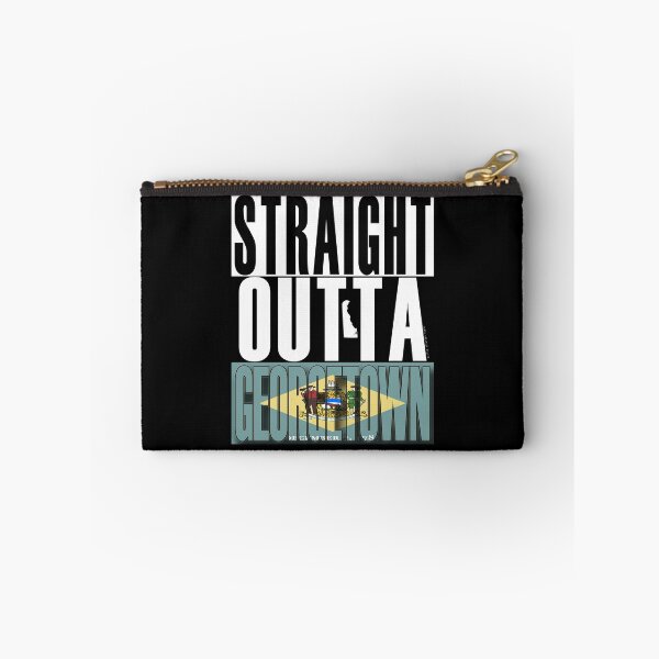 Aperçu de l'œuvre Drapeau Straight Outta Georgetown Delaware par Merch Creation Studio créée et vendue par MerchCStudio.