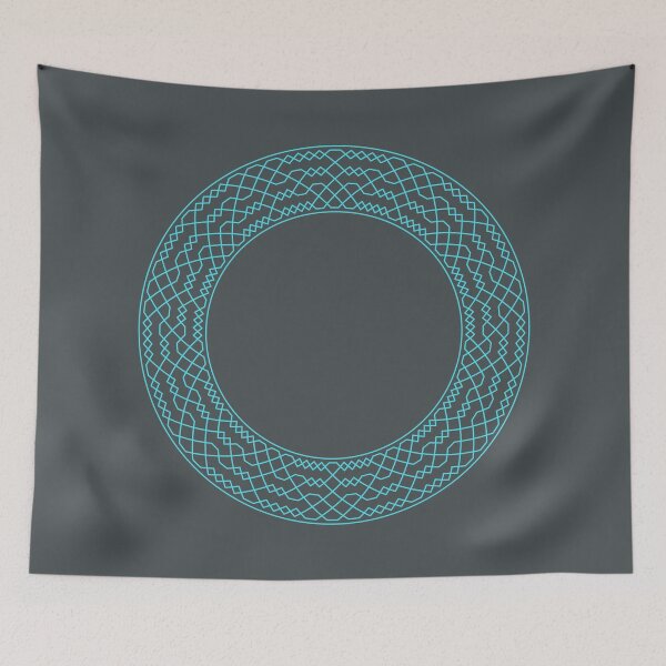 Item preview, Double Norwich Court Bob Major Method Wreath — Blanket (Blue) designed and sold by RingingRoom.