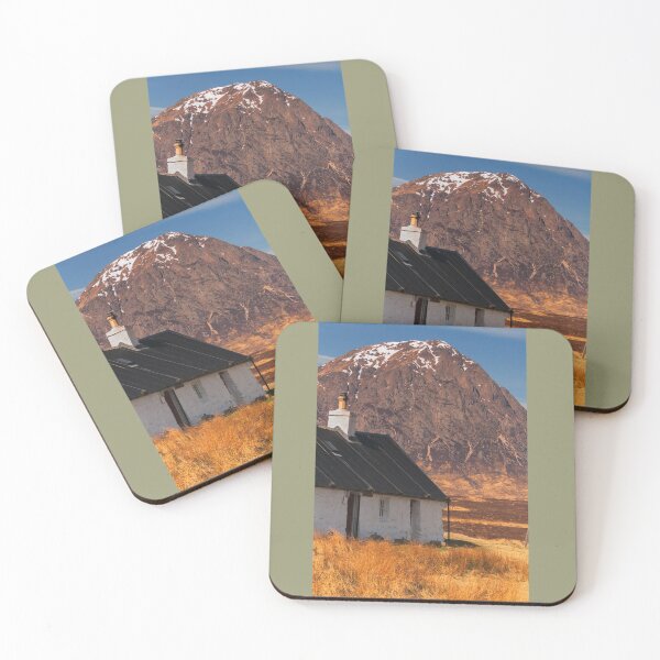 Item preview, Landscape Black Rock Cottage  Buachaille Etive Mhor Glencoe Scotland designed and sold by Stravaigin.