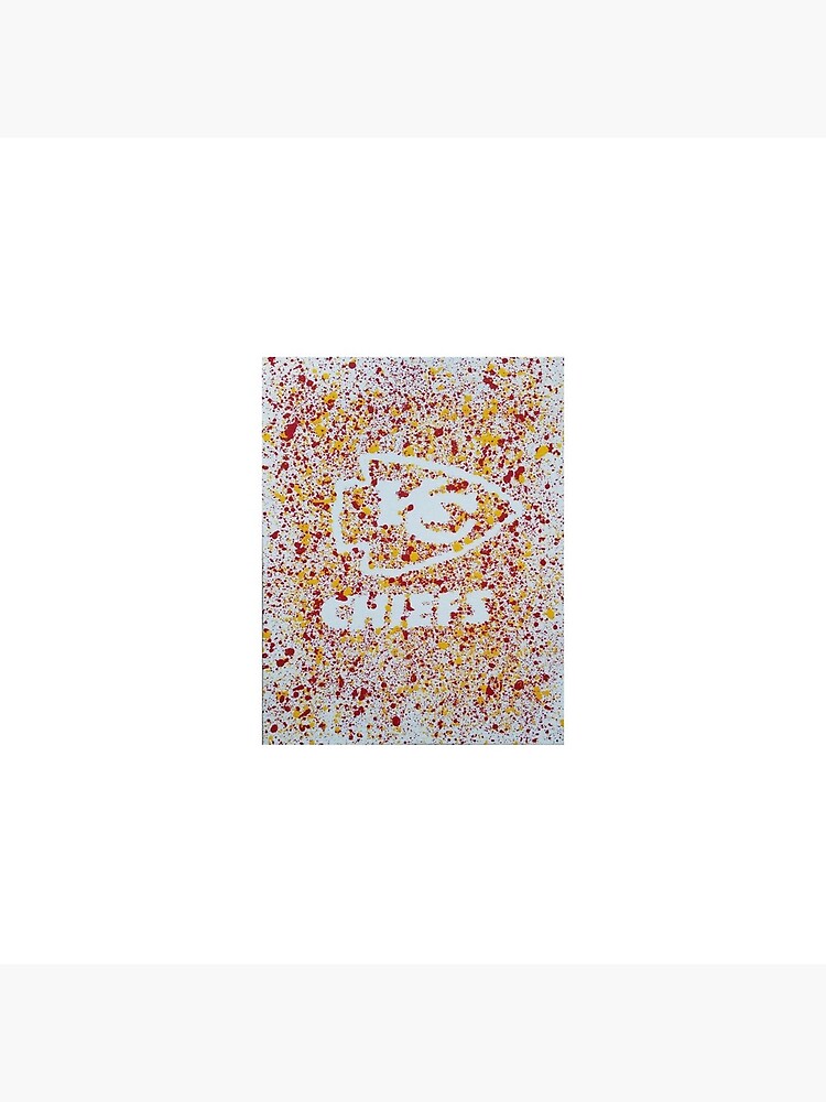 Kansas City Chiefs Football Logo Splatter Painting by BritW1509