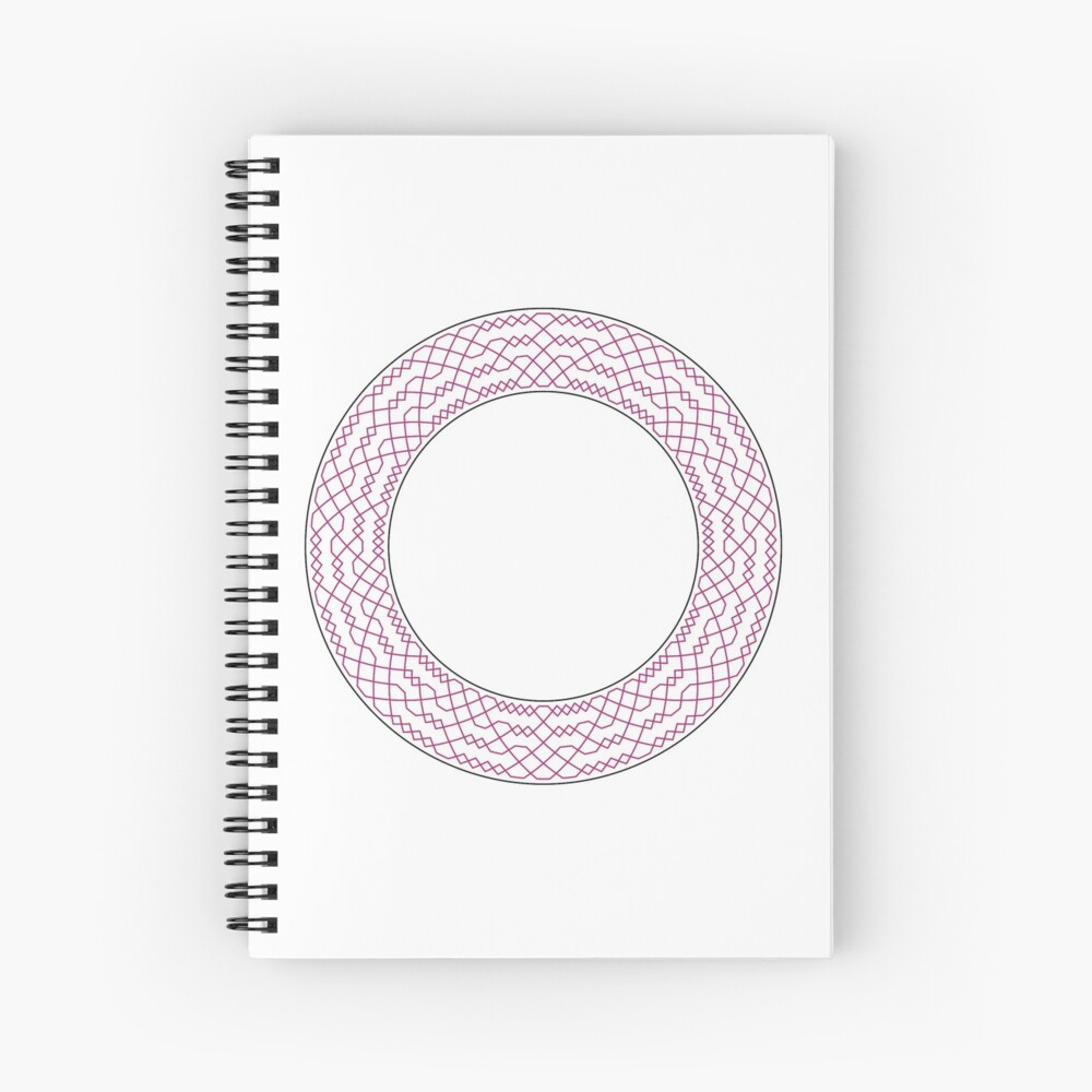 Double Norwich Court Bob Major Method Wreath — Notebook (Red) Spiral Notebook