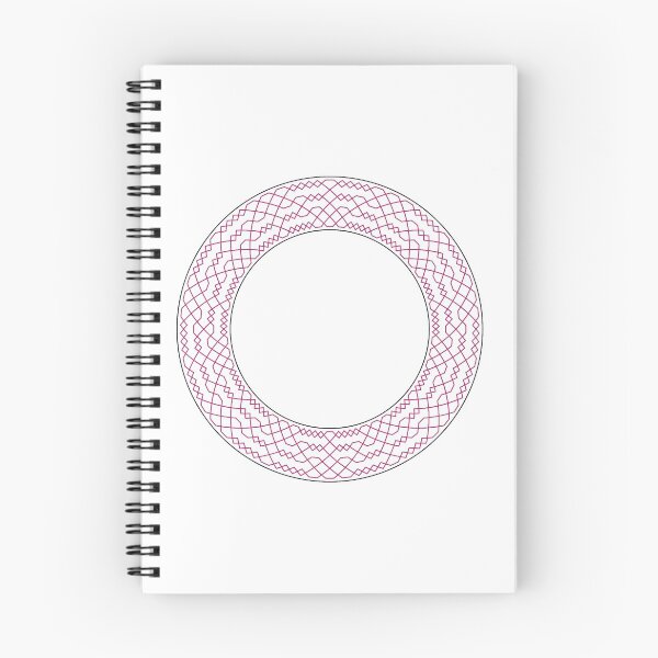 Item preview, Double Norwich Court Bob Major Method Wreath — Notebook (Red) designed and sold by RingingRoom.