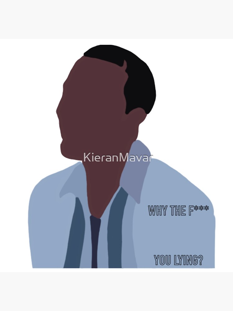 Why You Always Lying Sticker By Kieranmavar Redbubble