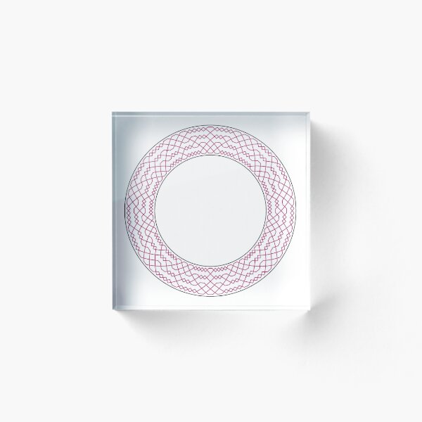Item preview, Double Norwich Court Bob Major Method Wreath — Coasters (Red) designed and sold by RingingRoom.