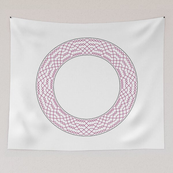 Item preview, Double Norwich Court Bob Major Method Wreath — Blanket (Red) designed and sold by RingingRoom.