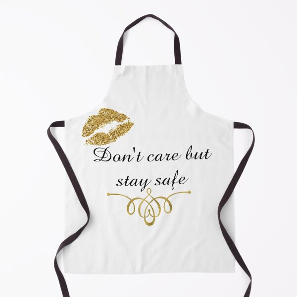 Item preview, cute girly and funny t-shirts don't care but stay safe designed and sold by DZYONA.