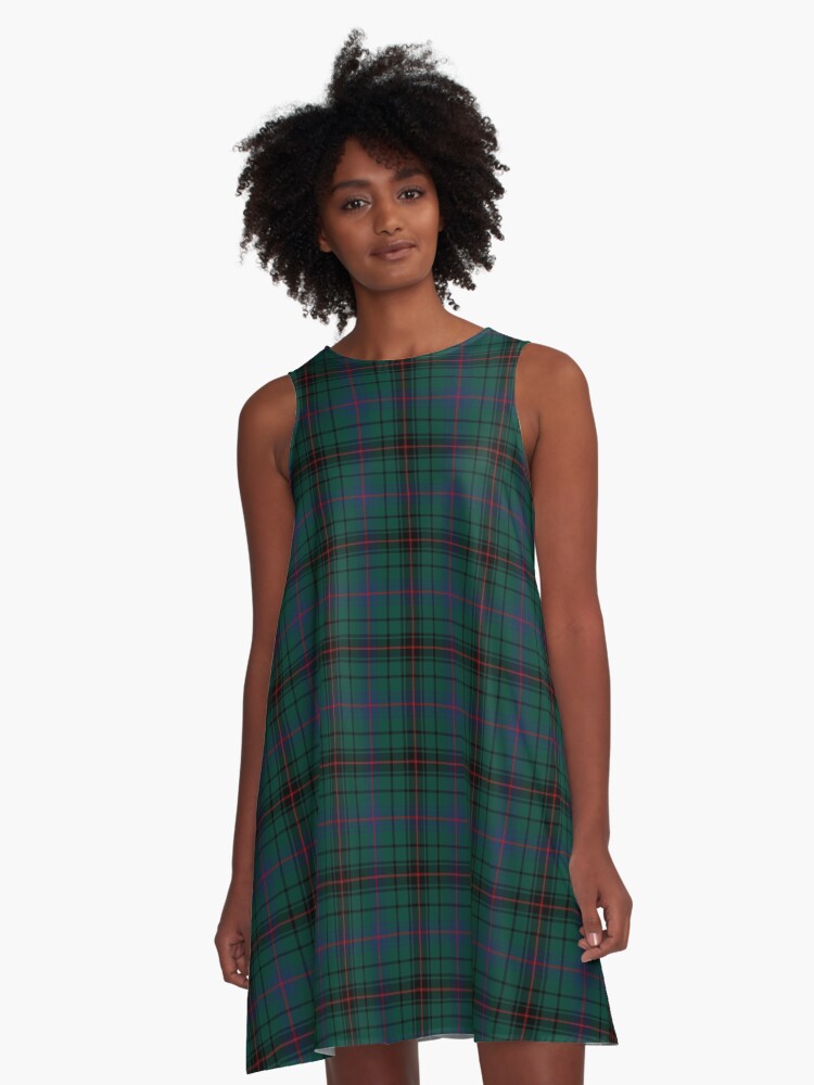 Clan Davidson Tartan A Line Dress for Sale by plaidwerx Redbubble