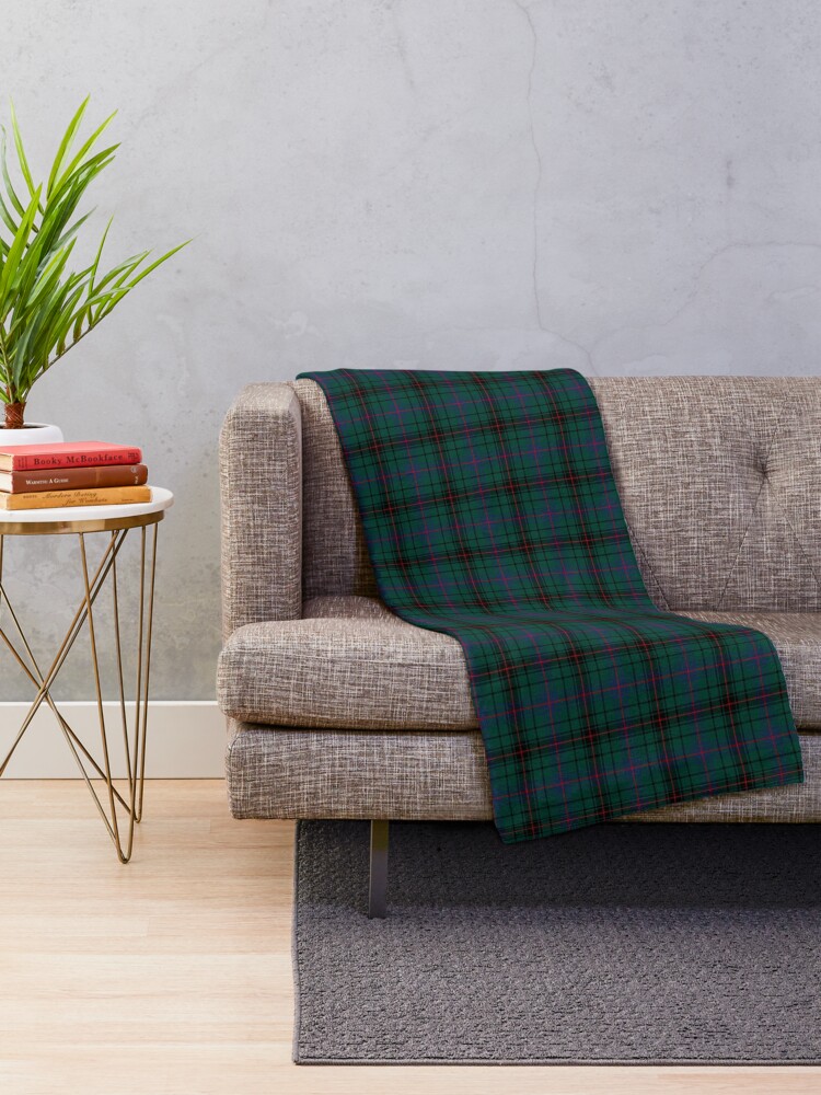 "Clan Davidson Tartan" Throw Blanket for Sale by plaidwerx Redbubble