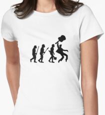 EVOLUTION OF ROCK Women's Fitted T-Shirt