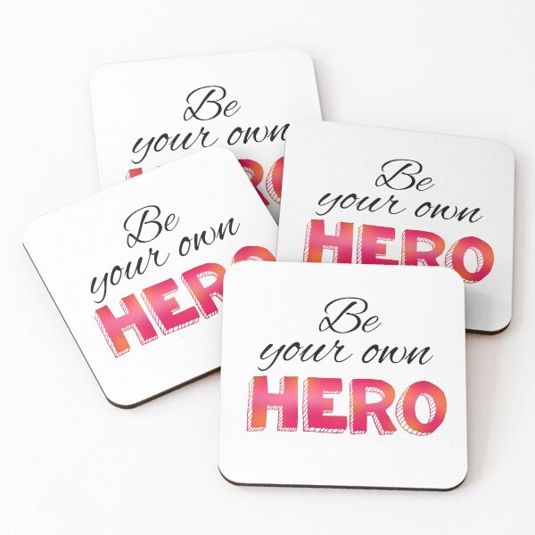 Item preview, Be your own hero cursive lettering designed and sold by Shus-arts.
