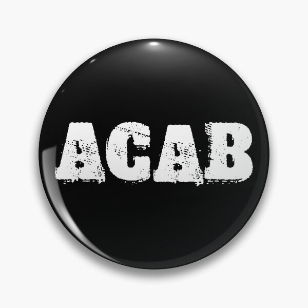 Item preview, ACAB All Cops Are Bastards A.C.A.B white on black designed and sold by LeftFist.