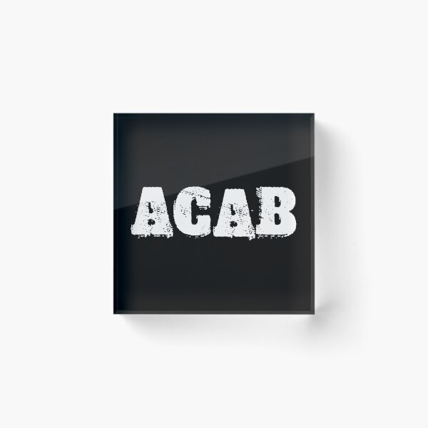 Item preview, ACAB All Cops Are Bastards A.C.A.B white on black designed and sold by LeftFist.